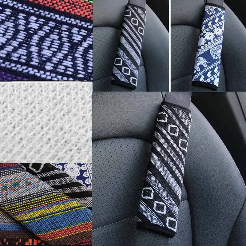 

2021 New Car Seat Belt Shoulders Pads Covers Goods Cushion Warm Short Plush Safety Shoulder Protection Auto Interior Accessories