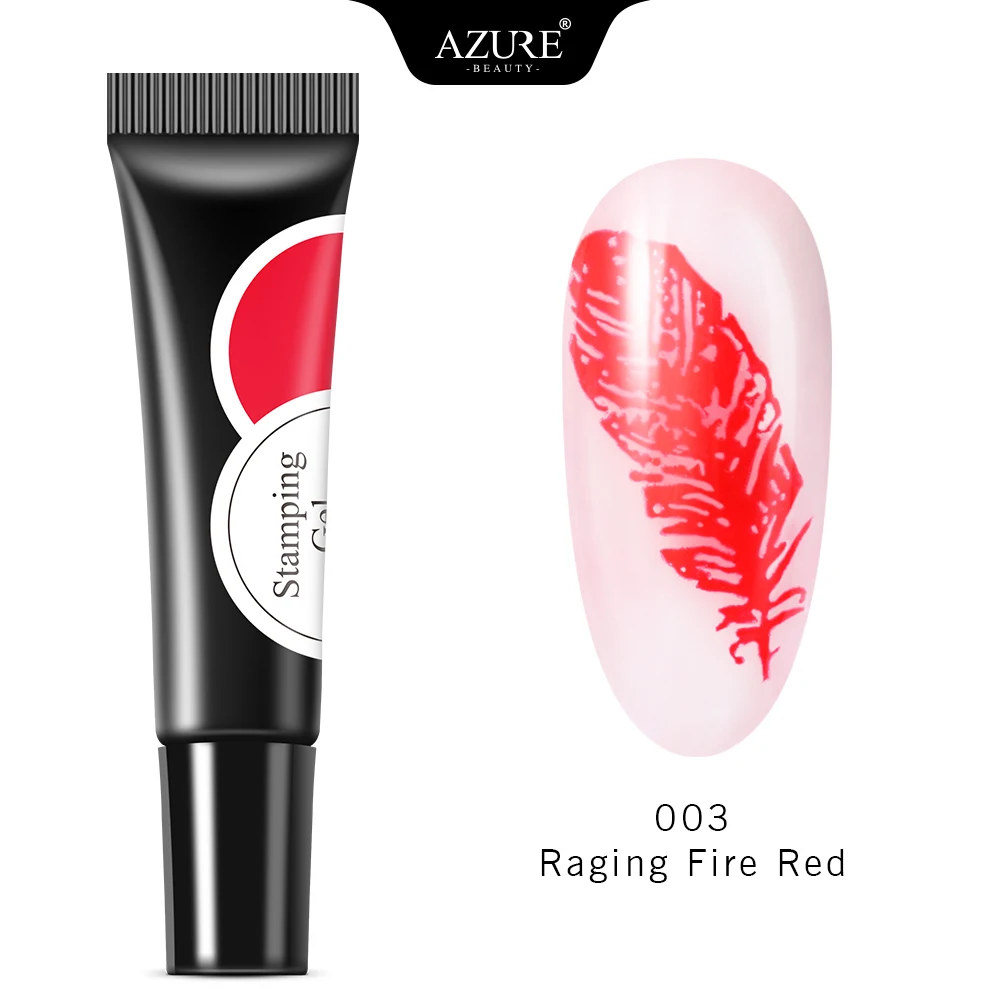 3 Гель-лак для ногтей Azure beauty, Перманентный УФ-лак для ногтей, Гибридный СВЕТОДИОДНЫЙ Гель-лак, сделай сам, тиснение, узор, Гель-лак для ногтей - Цвет: 3