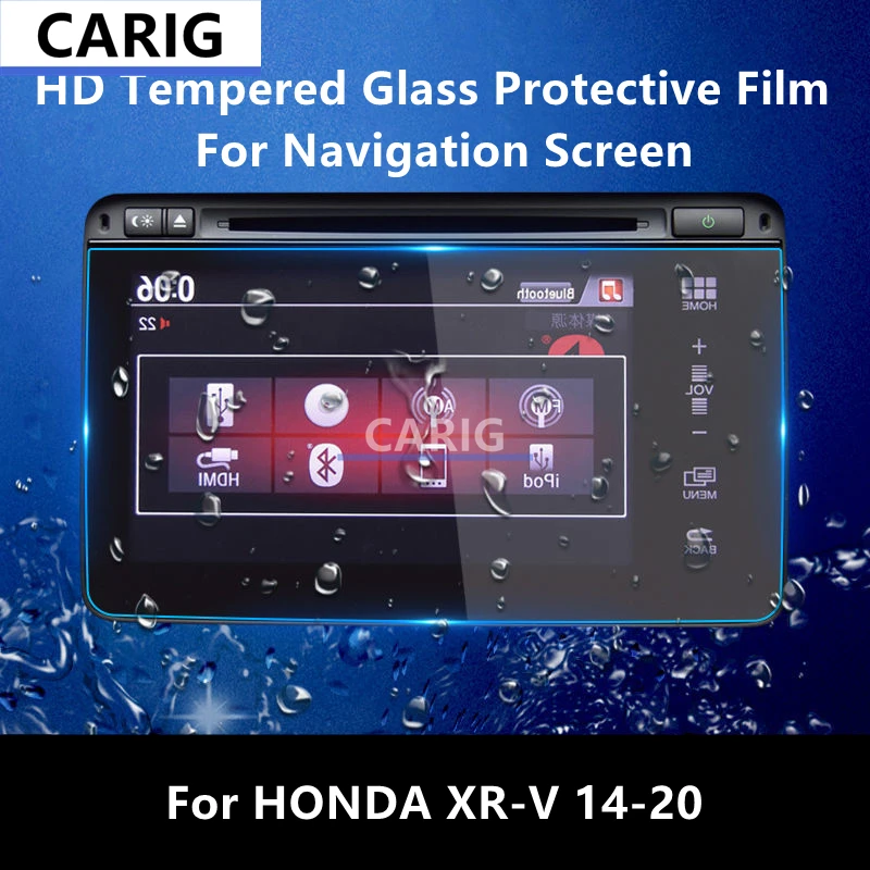 

For HONDA XR-V 14-20 Navigation Screen HD Tempered Glass Protective Film Anti-scratch Repair Film Accessorie Refit