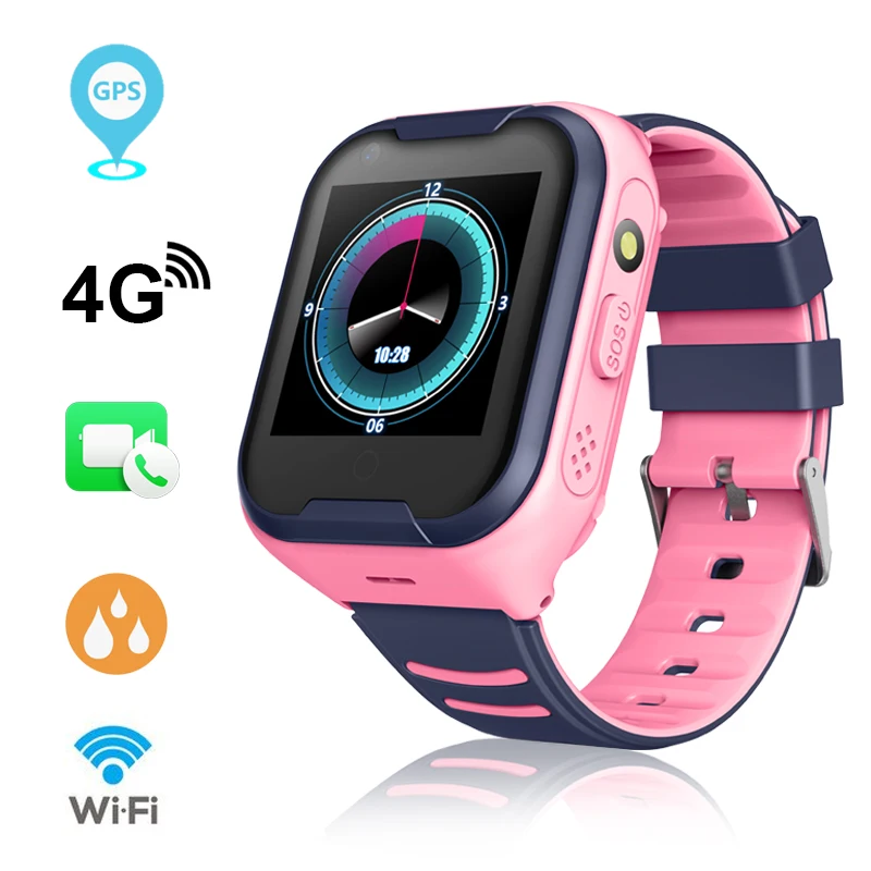 Детские Смарт часы 4G Wifi GPS отслеживание наручные водонепроницаемые трекер
