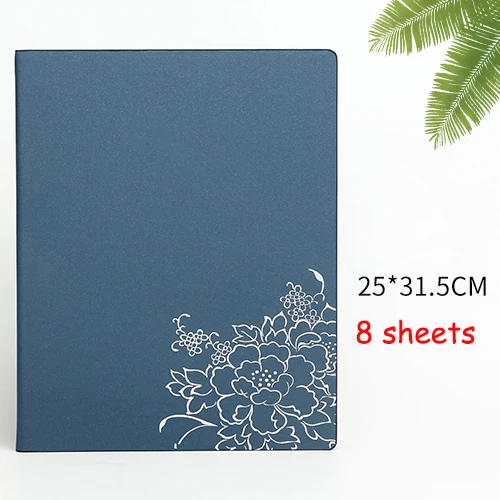 Good Quality 360Grams  A4 PU Leather Menu Folder Price List Book For Restaurant & Salon & Hotel images - 6