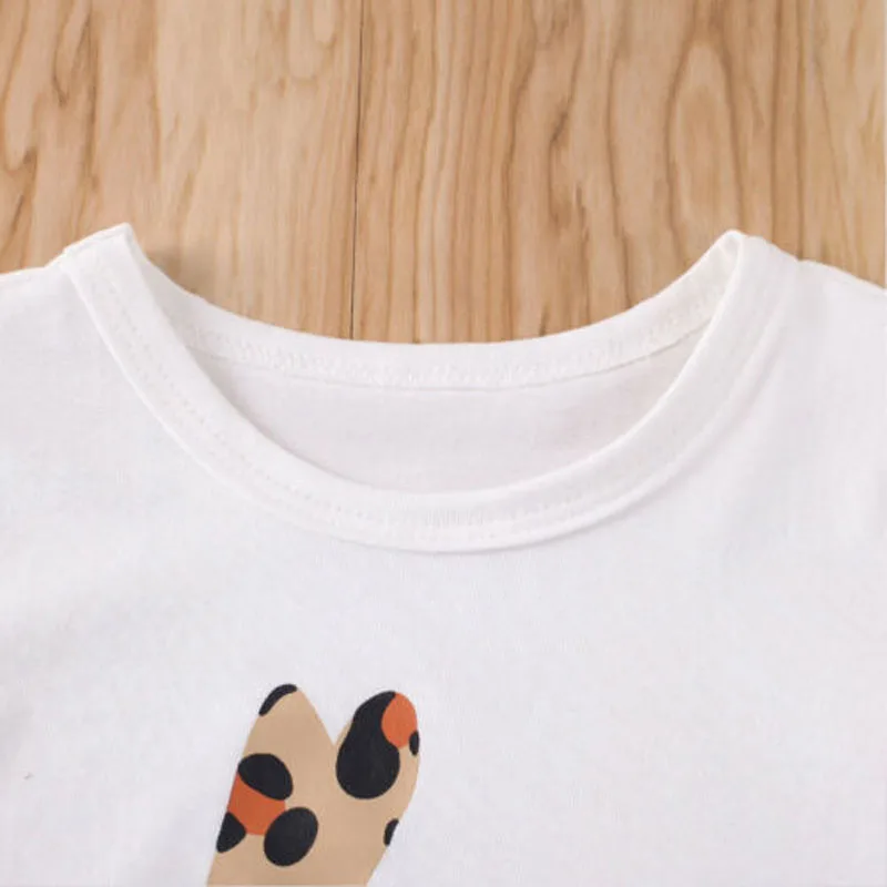 Комплект детской одежды Focusnorm для девочек 0 3 лет топы с коротким Расклешенным