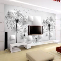 custom photo wallpaper 3d stereoscopic dandelion wall painting bedroom living room tv background wall mural wallpaper home decor