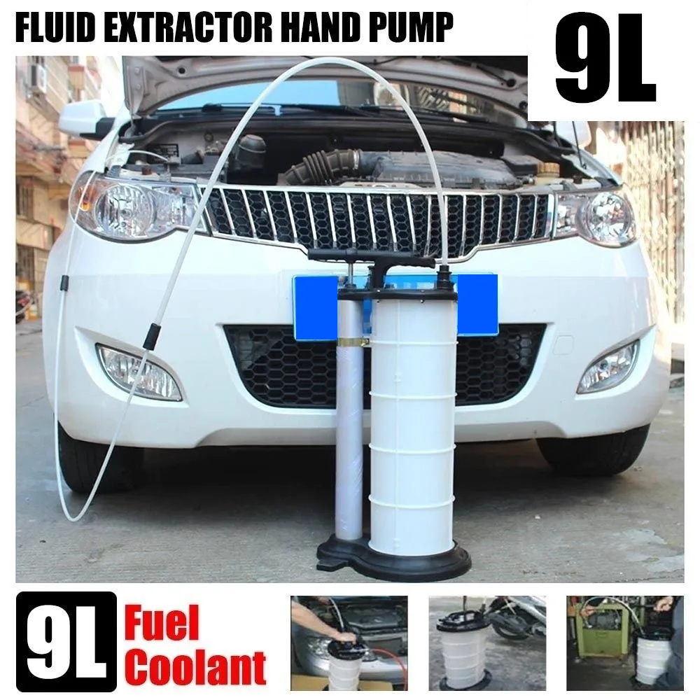 

9L Vacuum Oil Fluid Suction Extractor Changer Manual Car Fuel Pump Tank Remover