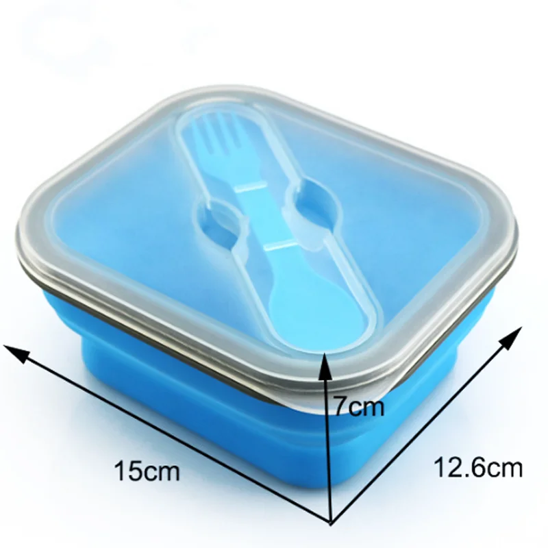 Складная чаша для отдыха на природе силиконовая кухонная утварь складной Ланч