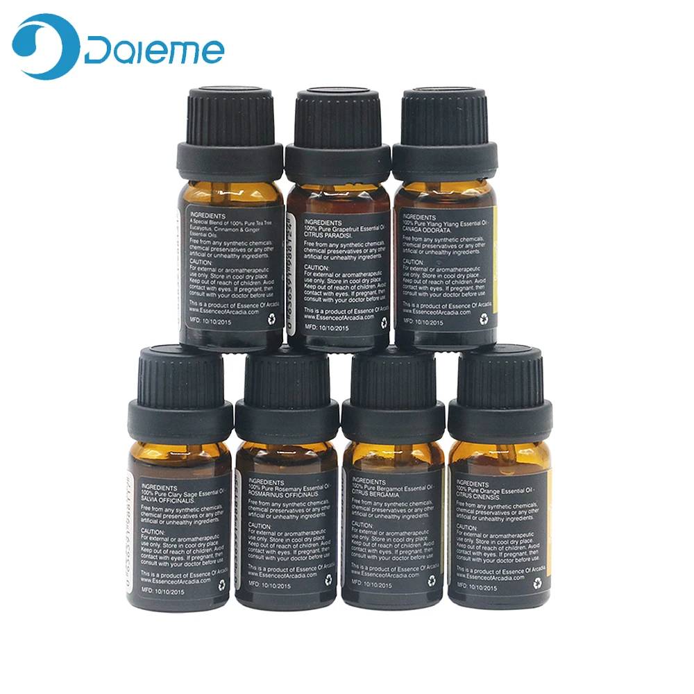14Pcs/Set Pure Plant Aromatherapy Diffusers Essential Oil 10ml Aromatherapy Gift Set private Organic Body Skin Care Kit
