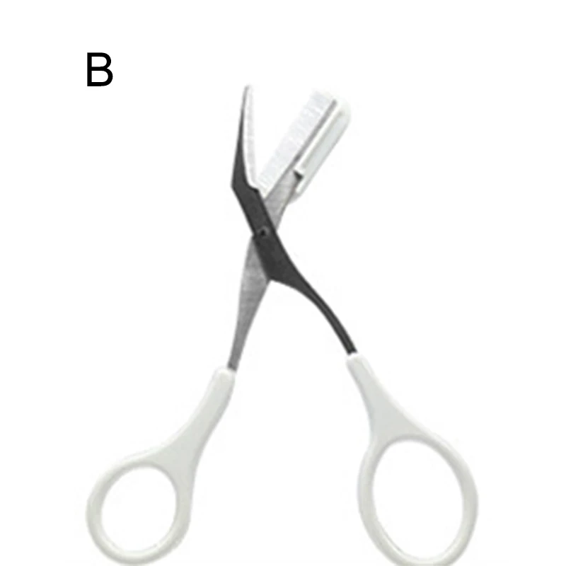 Нержавеющая сталь силикагель брови ножницы нос волосы веки наклейки в форме