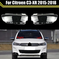 car front headlight glass masks headlamp transparent lampshade lamp shell auto lens cover for citroen c3 xr 2015 2016 2017 2018