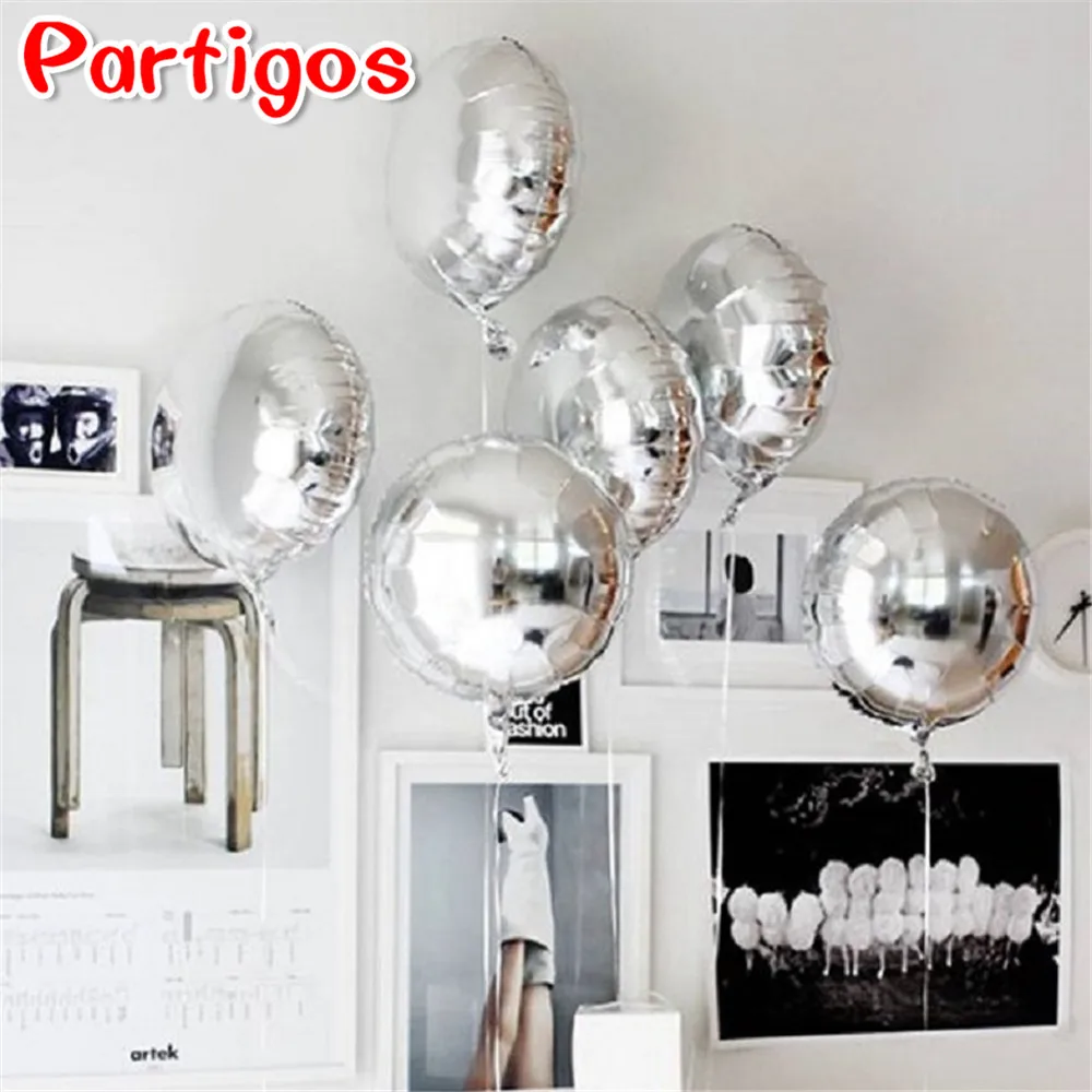 

10 шт. розовый цвета: золотистый, синий круглый шарик из фольги в форме 18 дюймов (45 см) чистых качественных полотенец Цвет круглый украшения Baby...