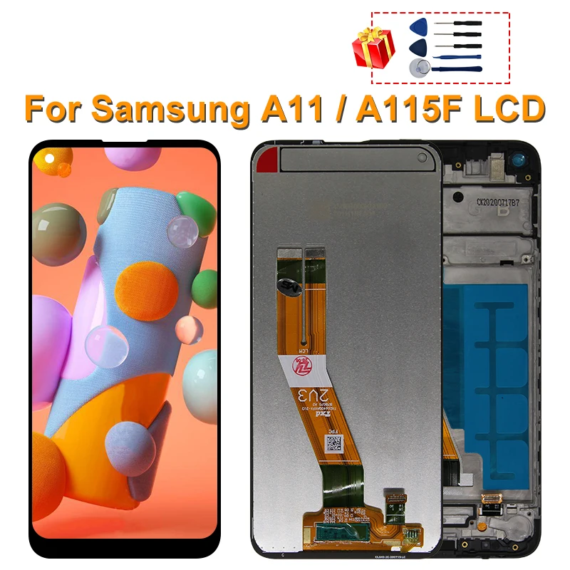 6 4 &quotдля Samsung Galaxy A11 LCD A115F A115F/DS ЖК дисплей сенсорный экран дигитайзер Запасные