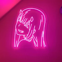 custom zero two girl neon sign led anime visual bar wall light up lanyard neon signs neon decor neonlamp for room