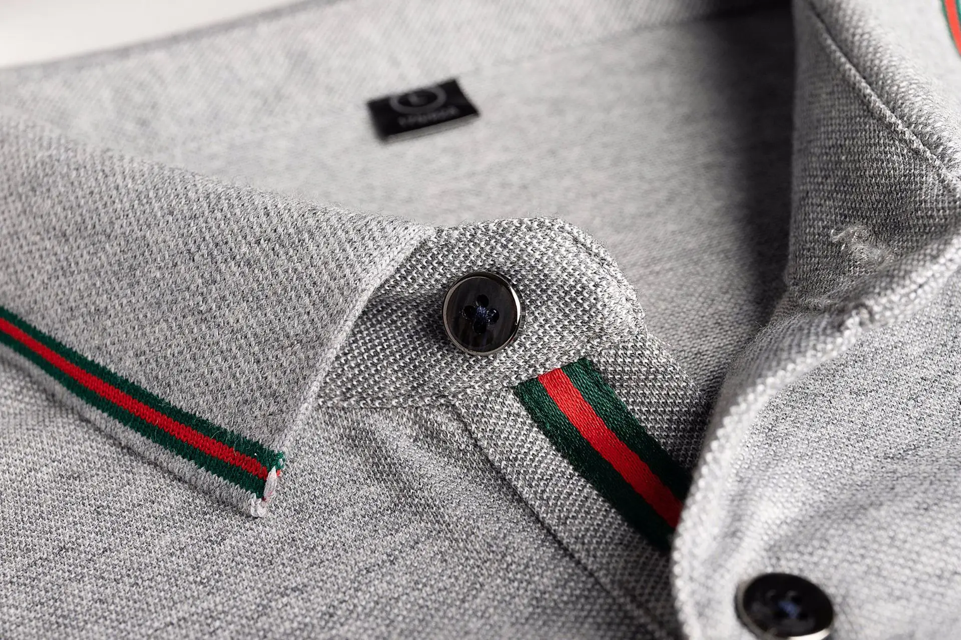 

Men's Lapel Cotton Polo Shirts 2020 Summer Autumn New Fashion Men's Light Business Casual Solid Color Short-Sleeved Polo Shirt