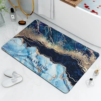 nordic luxury anti slip absorb water bath mat bathroom kitchen bedroom floor mat decoration kids geometric abstraction mat
