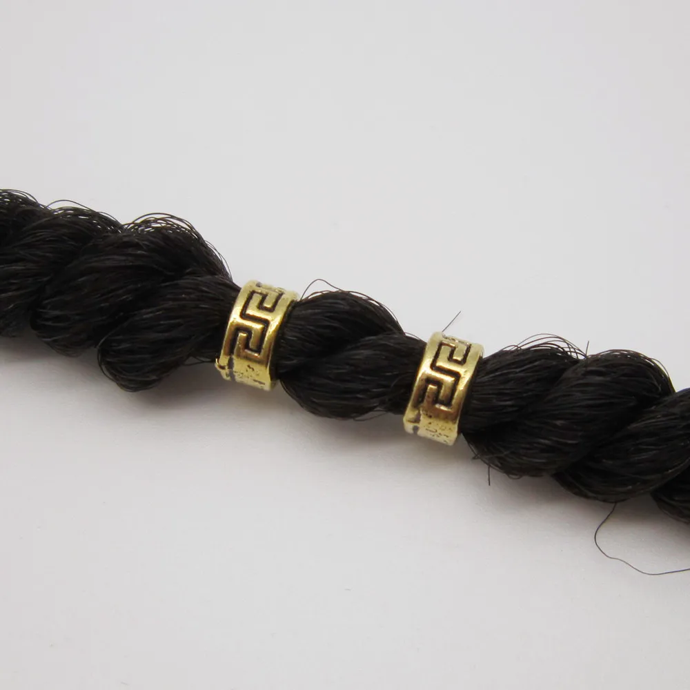 10 шт. золотистые металлические маленькие искусственные волосы|dreadlock beads|dreadlock bead