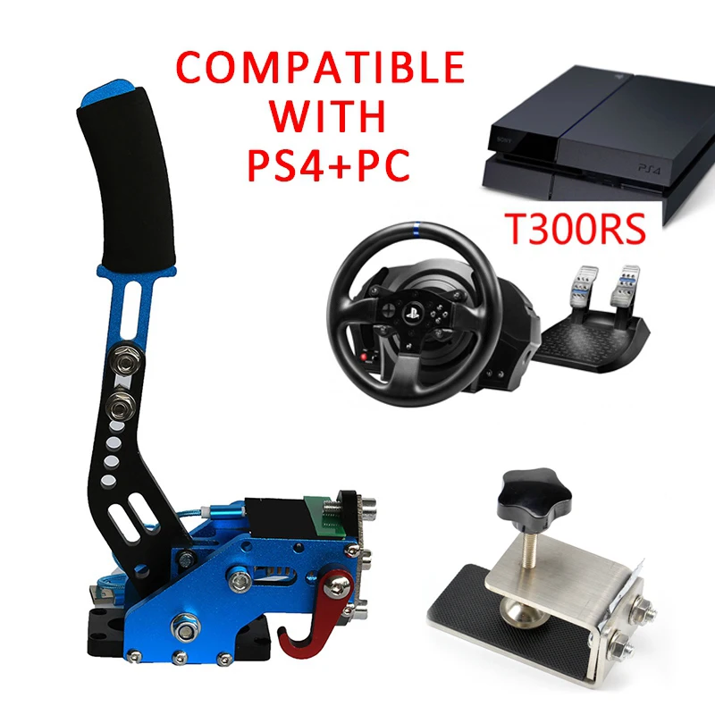 T300RS Blue Горячие гоночные игры USB Ручной тормоз SIM зажим PC+ PS4 ручной тормоз SIM для гоночных игр G920 G29 G27 с приспособлением экшн-игрушка FANATECOSW - Цвет: T300RS Blue