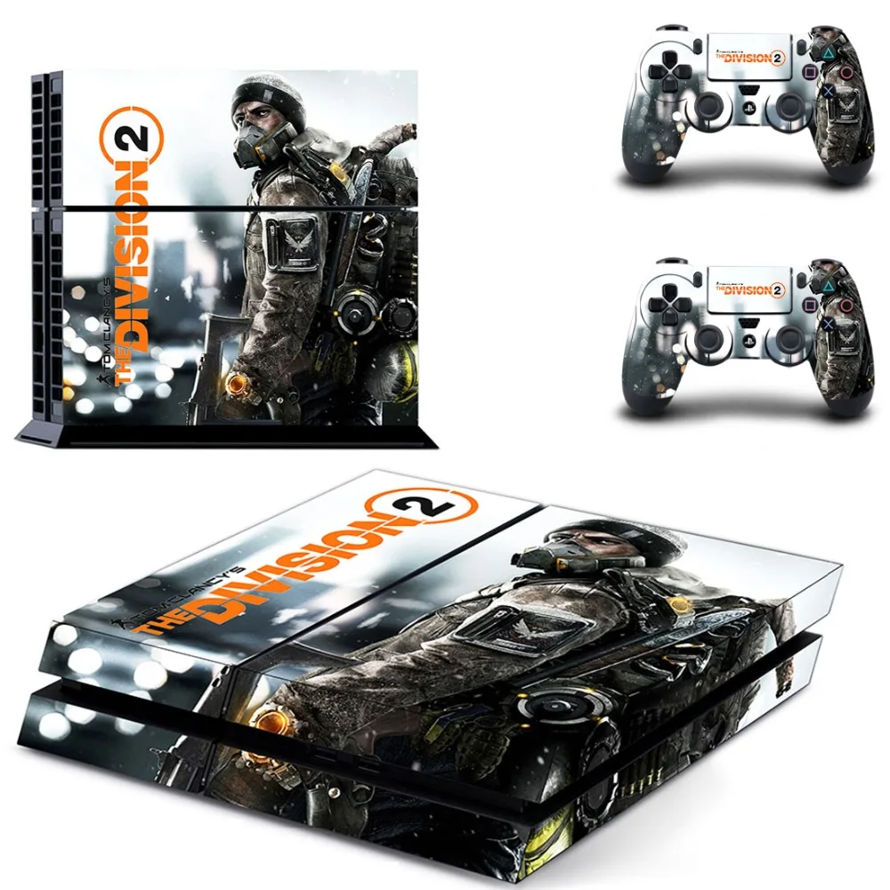 Наклейка The Division 2 PS4 s Play station 4 наклейки для консоли PlayStation и контроллера Скины