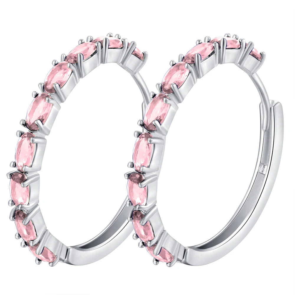 Женские серьги с блестящим покрытием металлик круглые цирконием простая