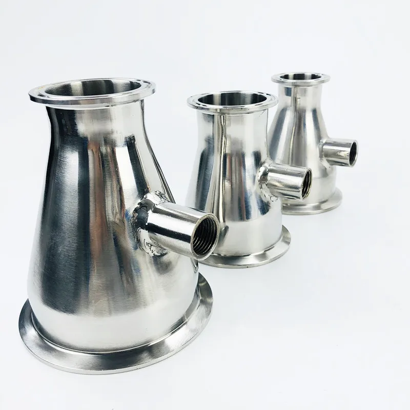 Редуктор Tri-Clamp 2 &quot(51 мм) OD64 * 1 5 &quot(38 OD50 с разъемом термометра внутренней резьбой