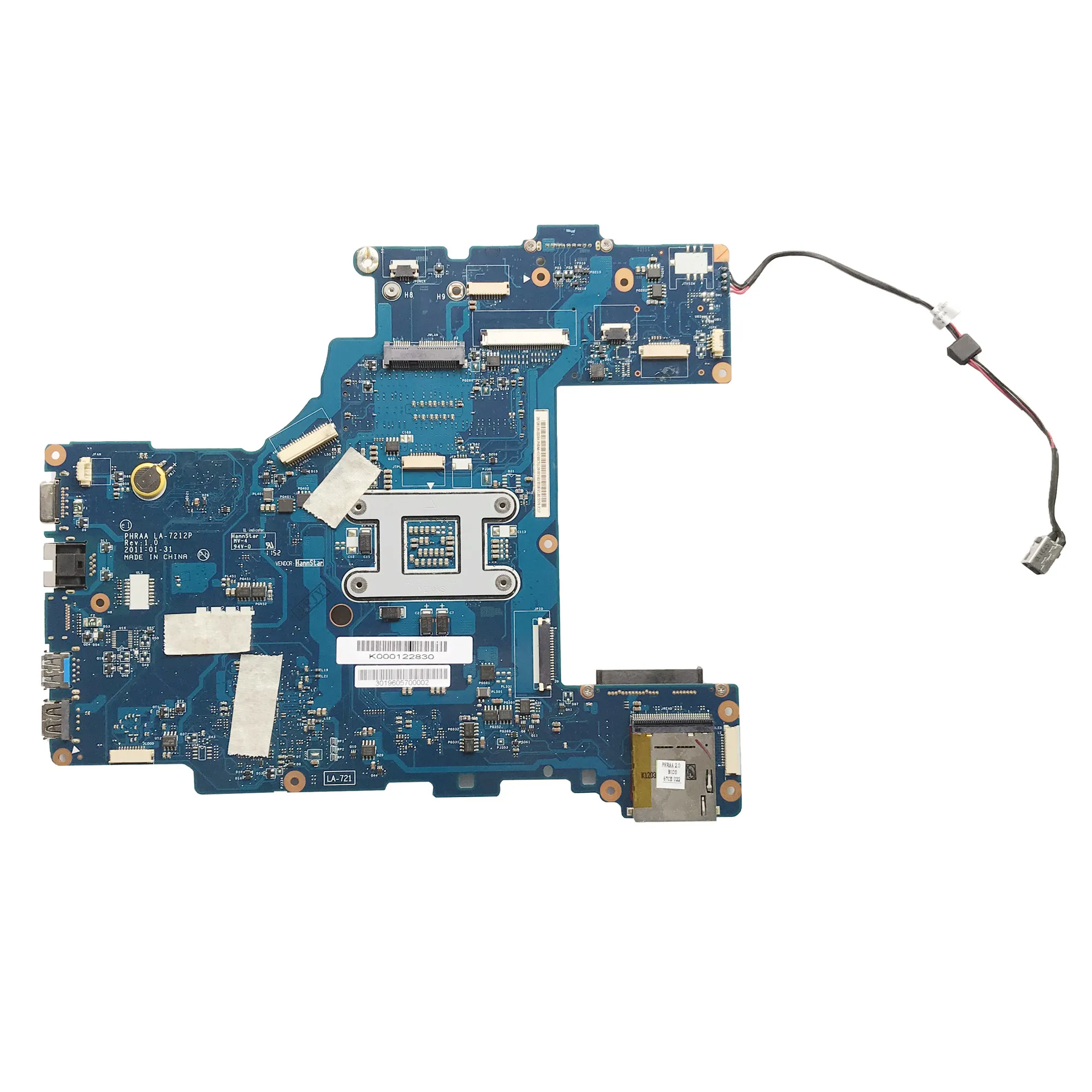 LSC для Toshiba Satellite P770 P775 материнская плата ноутбука K000122830 LA-7212P PHRAA REV: 1 0 100%