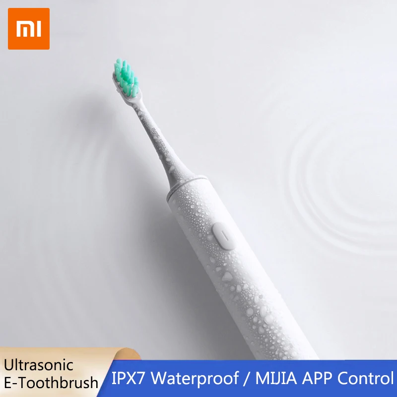 Escova de Dentes à Prova Xiaomi Mijia Original Inteligente Elétrica T500 Ultra Sônica Branqueamento Dwaterproof Água Automática Atualizado Rápido Exigível