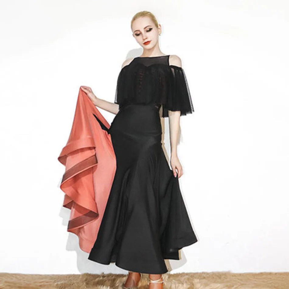 Женское боди для латиноамериканских танцев лоскутное юбка леопардового цвета