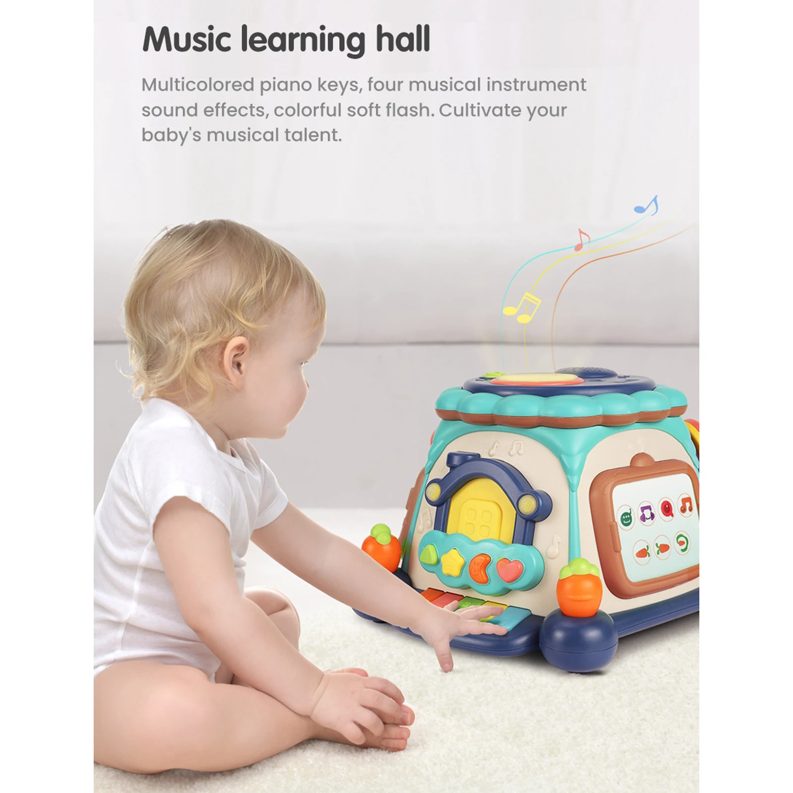 

Baby Musical Drum Toys, Learning Educational Toy for Baby & Toddler 1 2 3