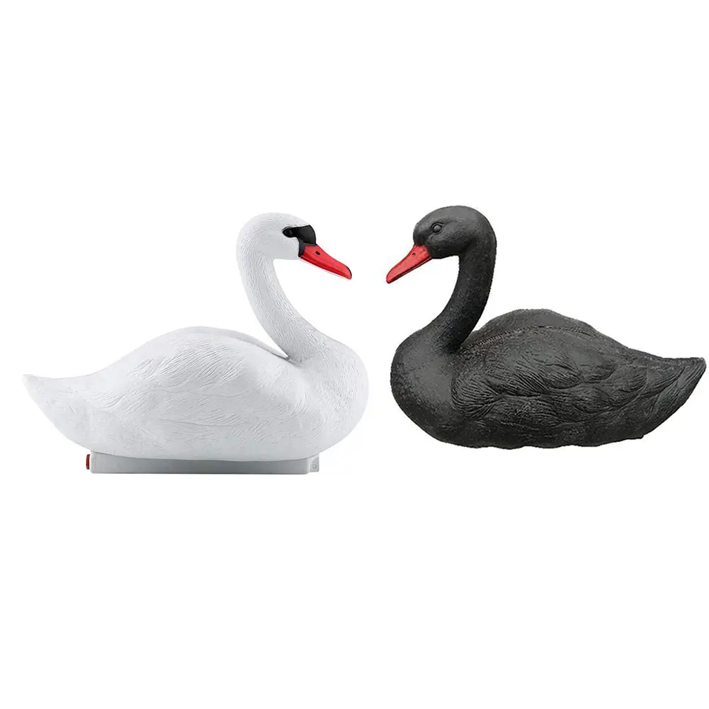 

Pond Swan Decor Artificial Swan Simulation Water Swan Pond Realistic Ornament for Pond Pool Water Decoration White and Black