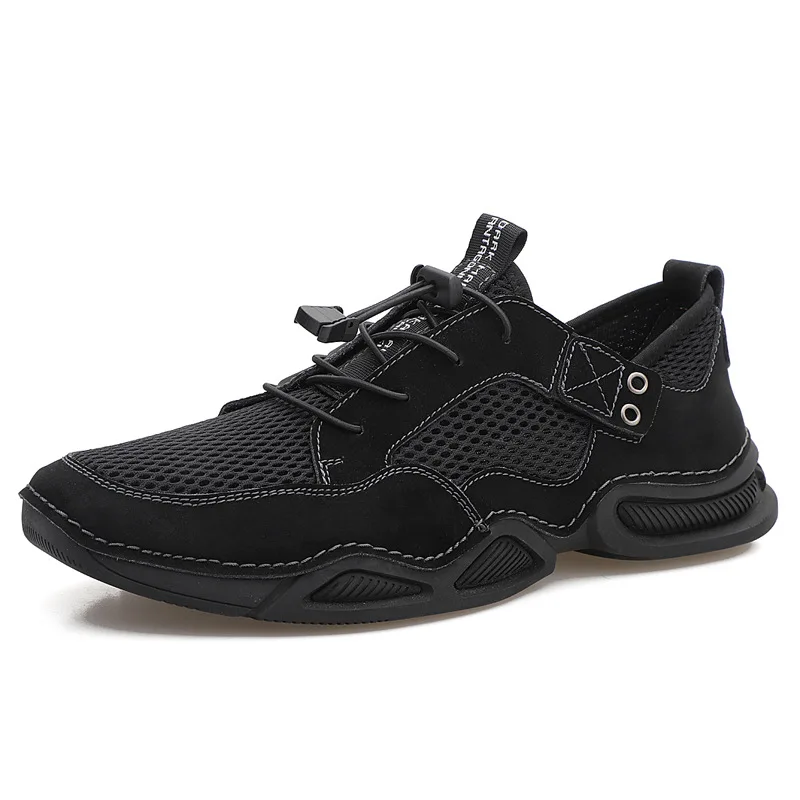 

Men's Shoes 2021 Summer New Mesh Hollow Casual Shoes Sneakers Large Size Mesh Shoes Men plus Size