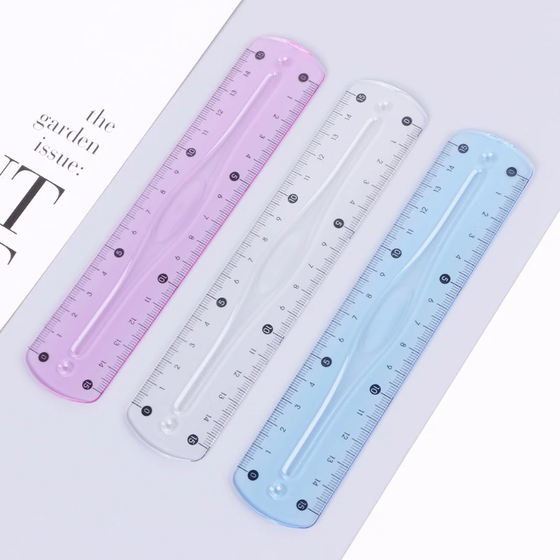 

Soft Flexible Creative Ruler Double Scales Students Stationery School Supplies