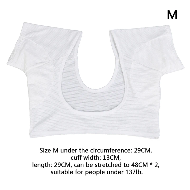 

1PCS 2 Size T-shirt Shape Sweat Pads Reusable Washable Underarm Armpit Sweat Pads Perfume Absorbing Sweat