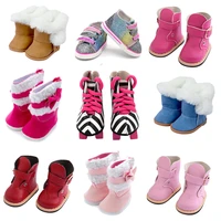 2021 fashion leather boots for 43cm baby dolls 17 inch born baby dolls shoes