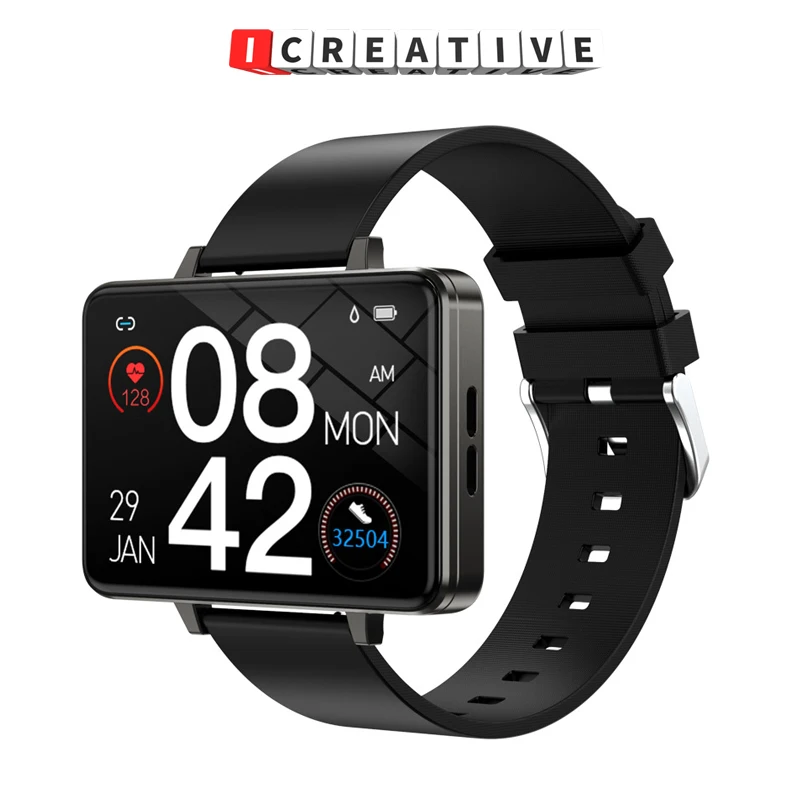 

Icreative B9+ BT-Call Smartwatch Full Touch Screen Heart Rate Blood Pressure 30Days Standby Music Play for Android IOS