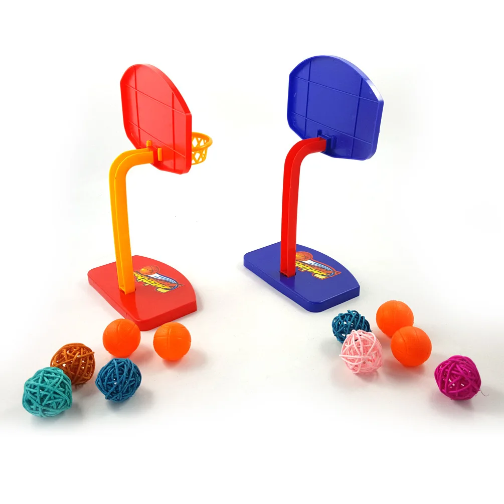 

2019 Pet Bird Toys Chew Parakeet Parrot Basketball Hoop PropTrick Prop+ 5pcs Balls