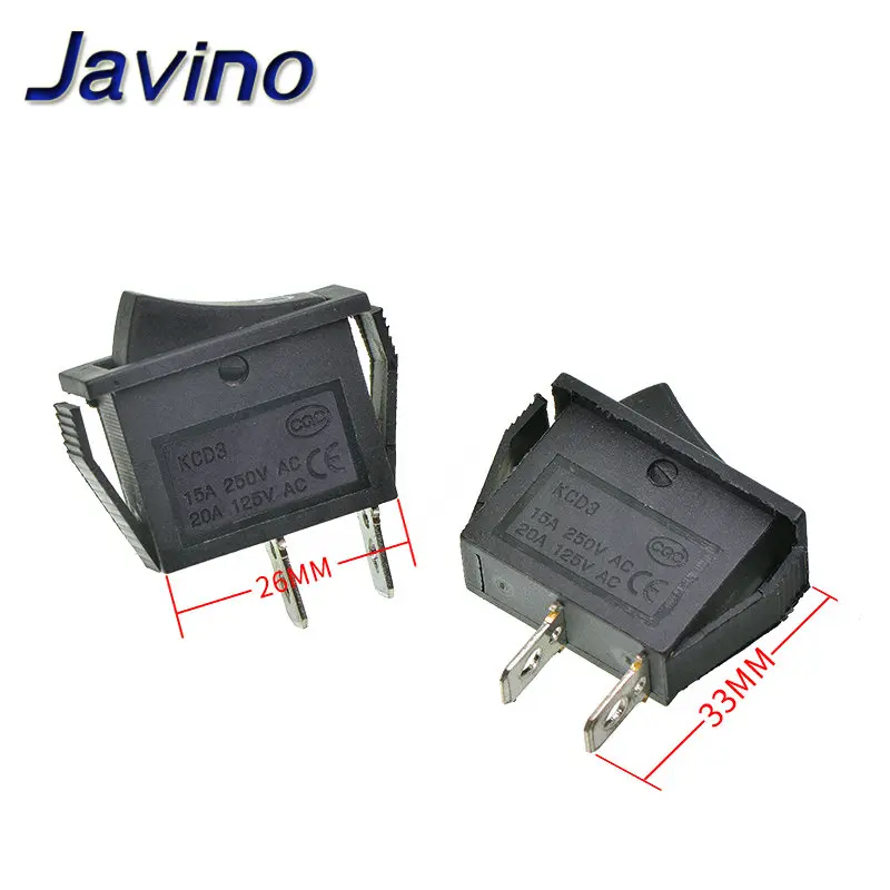 KCD3 рокерный выключатель 2-позиционный 3-контактный Электрический светильник с