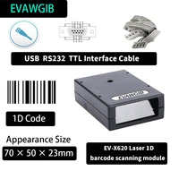 evawgib ev x620 laser 1d fixed barcode scanner module ev x821t cmos 2d barcode scanning module mini size barcode scanning module