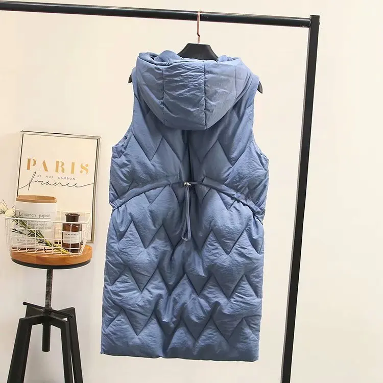 Повседневные длинные жилеты размера плюс 2019 зимняя одежда модные свободные