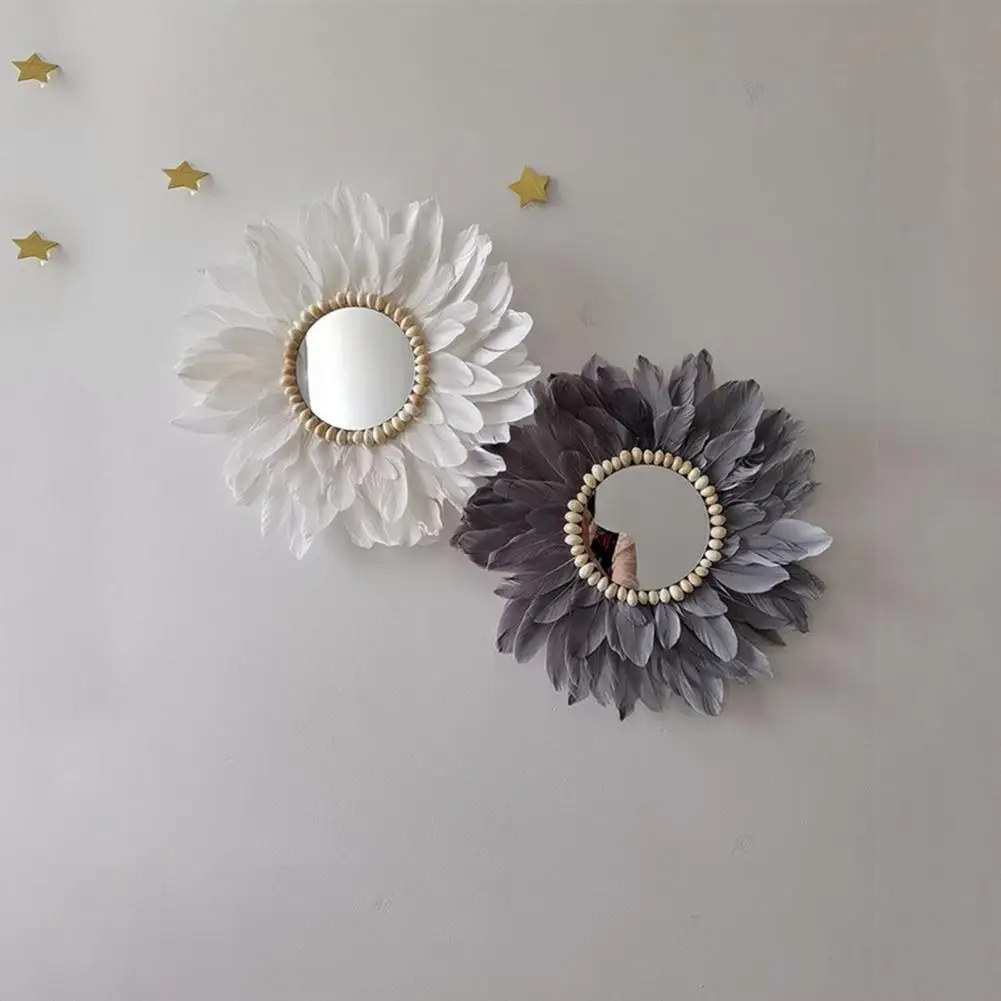 

Striking wall decoration for banquet decoration Striking Nordic style wear-resistant feather craft bedroom decoration