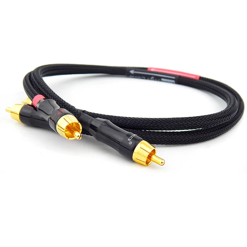 2 шт./пара аудио кабель RCA штекер линия Класс W/ Budweiser мужчинами к Hi Fi для усилитель