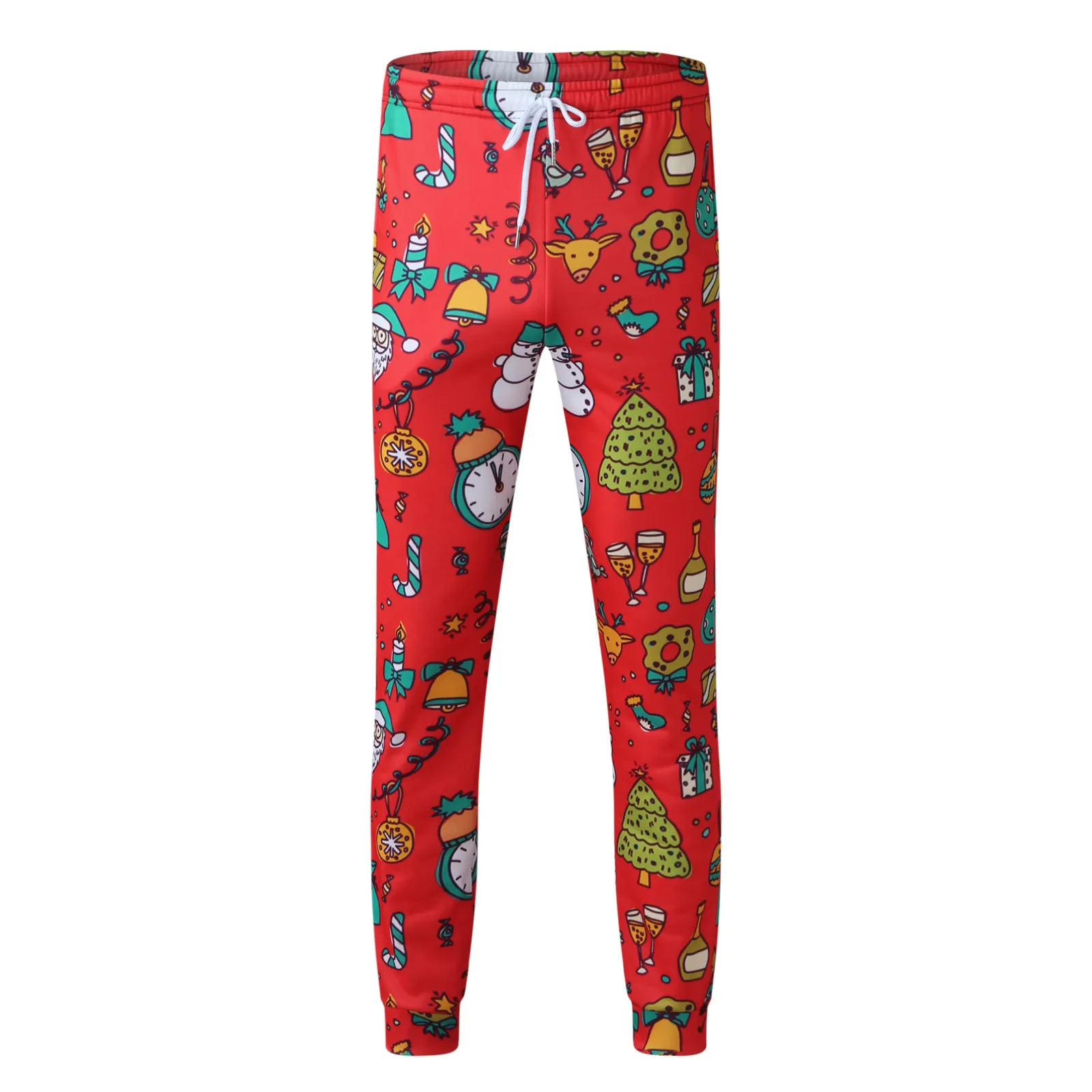 

Fashion Plus-Size Print Pants Trousers Trend Christmas Men's Foot Men's pants