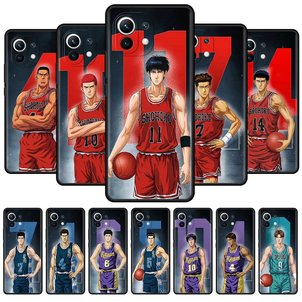 

Case for Xiaomi Mi 11 Ultra 10T Pro Note 10 9T 11T A2 9 SE CC9 CC9E 8 Lite 10S Black Soft Phone Cover BasketBall SLAM DUNK