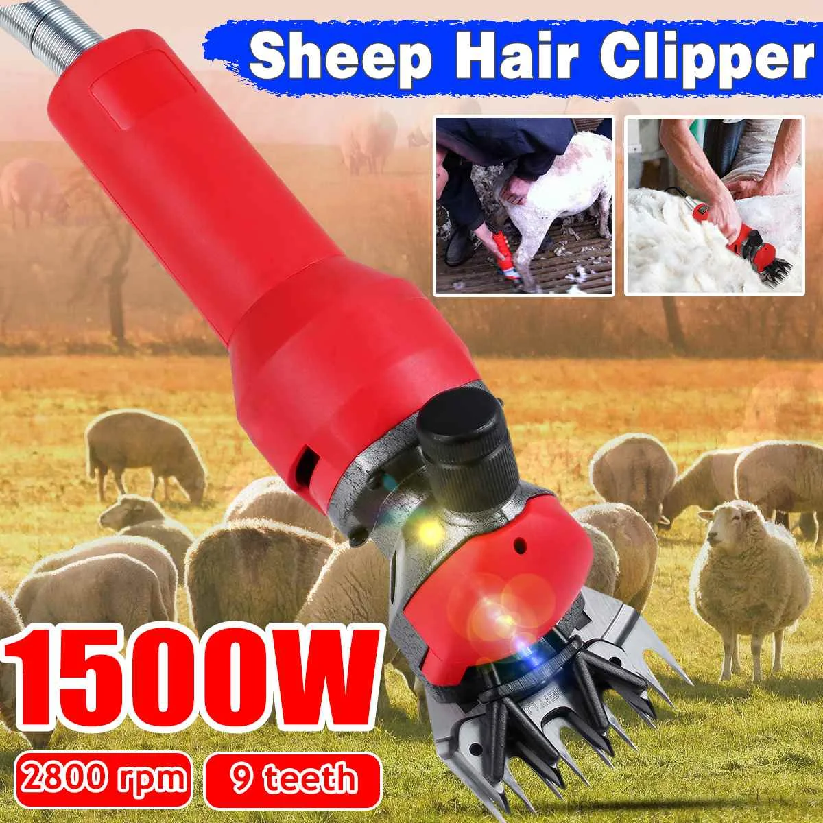 Электрическая машинка для стрижки шерсти домашних животных 1500 Вт 220 В 240 набор и