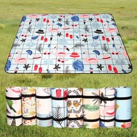 4 sizes folding camping mat wterproof thickened picnic mat beach pad childrens playing mat tent moistureproof sleeping blanket