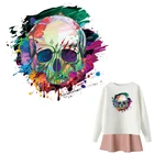Sugar Skulls Patch для одежды, мужская и женская футболка, термопечать, новый дизайн, сделай сам, горячая Распродажа, пластыри, легкая печать, утюги