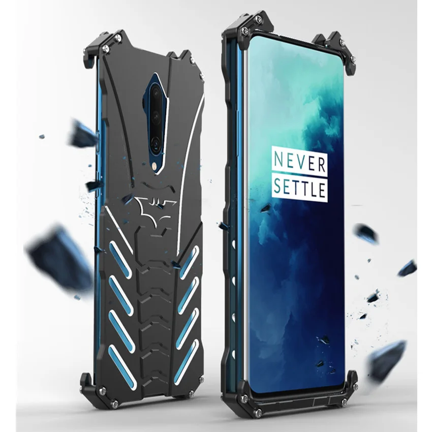 Чехол для Oneplus 7 t Роскошный Алюминиевый металлический чехол с Бэтменом pro One Plus Pro