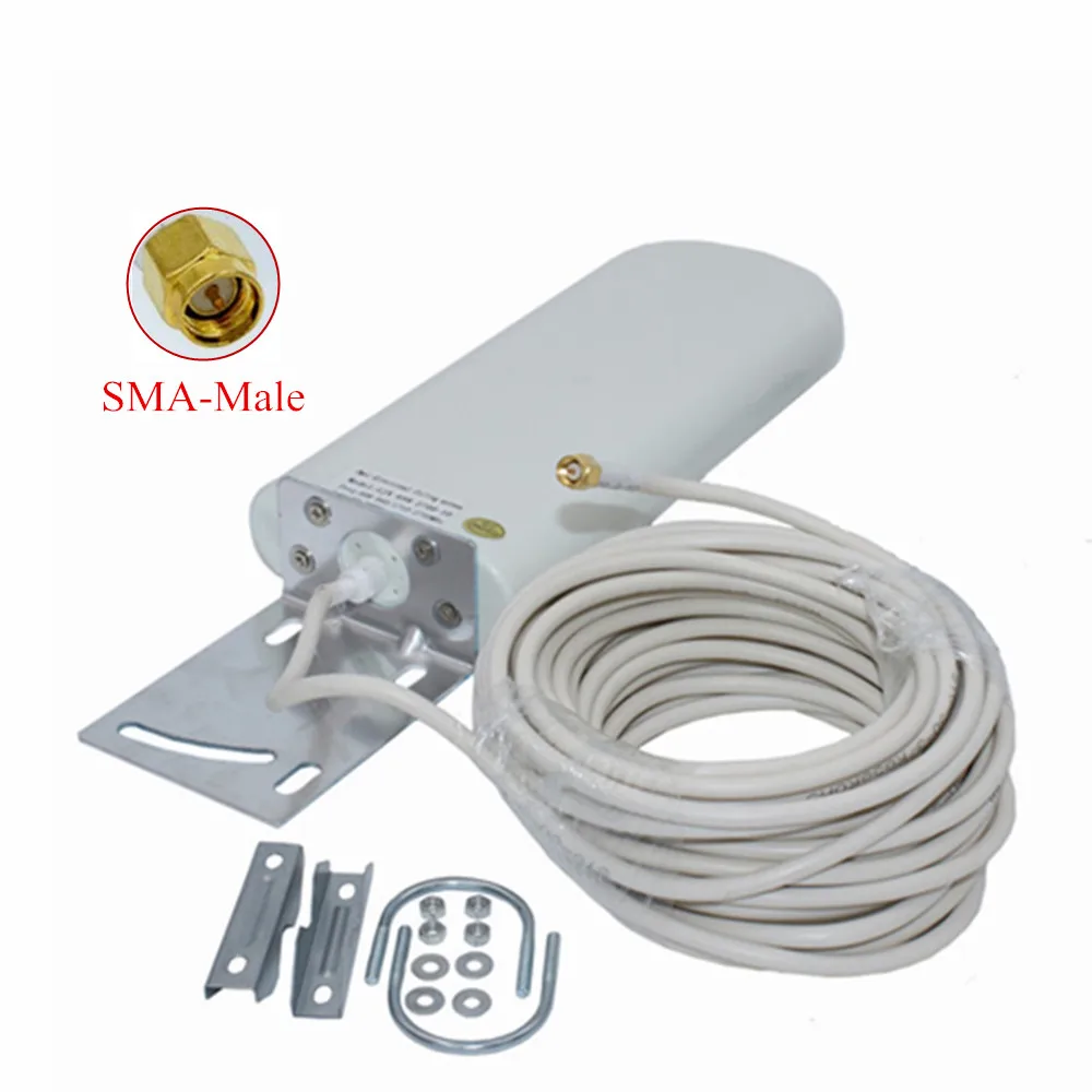 

3G 4G lte антенны SMA male 20-25dBi антенна WiFi наружная антенна 2,4 ГГц антенна с кабелем 10 м для модема маршрутизатора Huawei ZTE