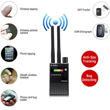 Dual Antenna RF Signal Anti Spy Hidden Camera Detector Espia Pinhole Button Kamera Detector Audio Bug GPS GSM Device Tracker