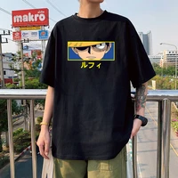 one piece samurai roronoa zoro anime t shirt cool harajuku men short sleeve casual homme tee tops oversized streetwear t shirt