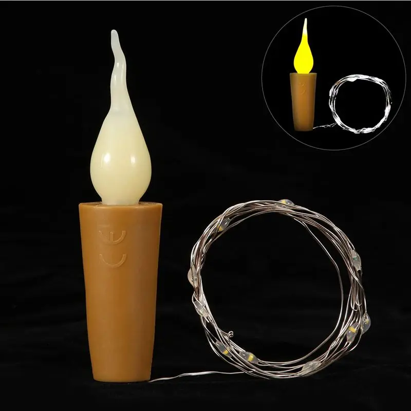 

Candle Cork Light 20 LED Bottle Light Battery Cork Party Wedding Christmas Halloween Bar Decoration Warm White
