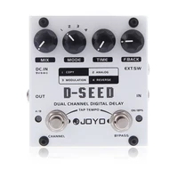 joyo d seed dual channel digital delay guitar effect pedal with four modes free shipping