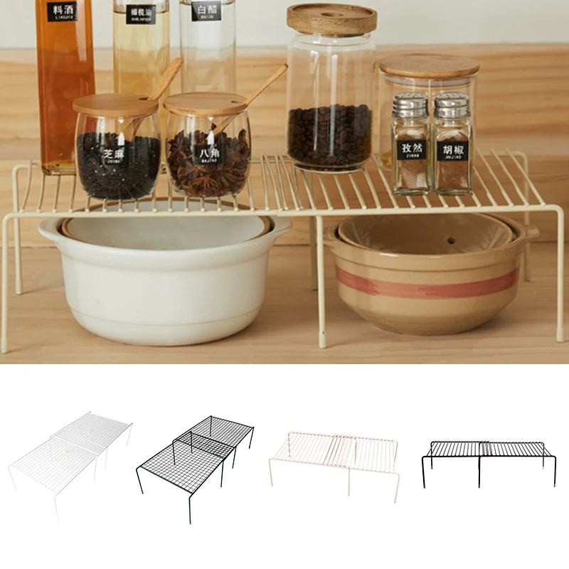 Регулируемый кухонный стеллаж для хранения шкаф полка экономия пространства